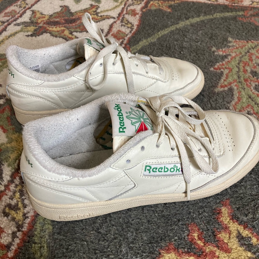 Reebok Club C 85 White Leather Sneakers